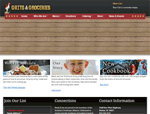 Tablet Screenshot of gritsandgroceries.com
